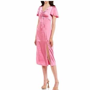 Gianni Bini GB Hot Pink Midi Dress